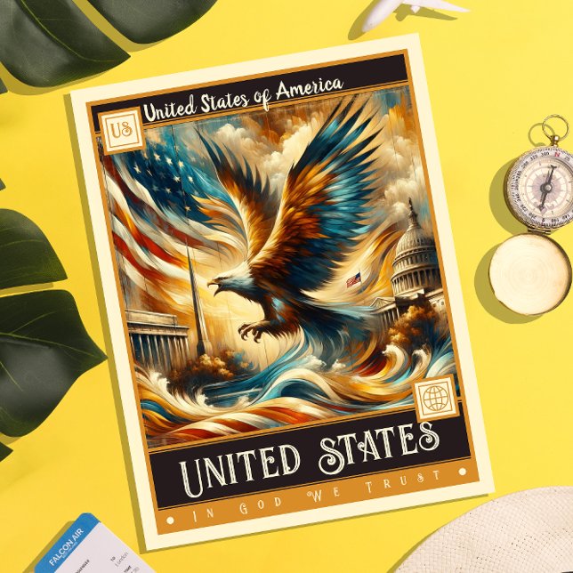 United States | Vintage Painting Postcard (Creator Uploaded)