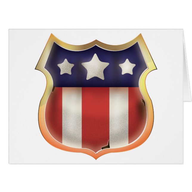 United States Vintage Shield (Front Horizontal)