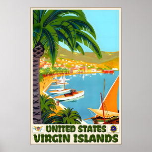 United States Virgin Islands Caribbean West Indies Poster