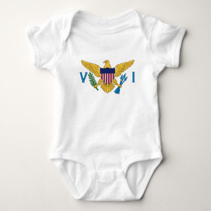 United States Virgin Islands Flag Baby Bodysuit