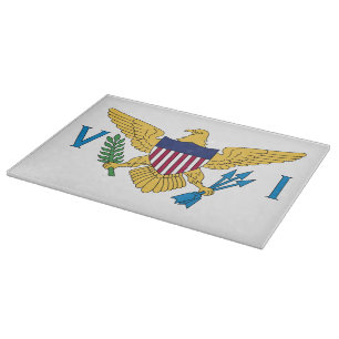 United States Virgin Islands Flag Cutting Board