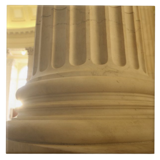 United States, Washington, D.C. A Pillar in the Ceramic Tile (Front)