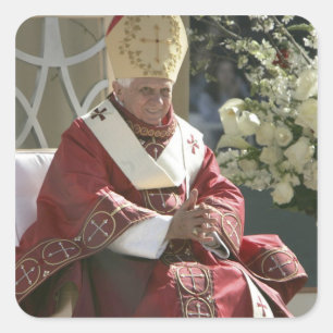 United States, Washington, D.C. Pope Benedict Square Sticker