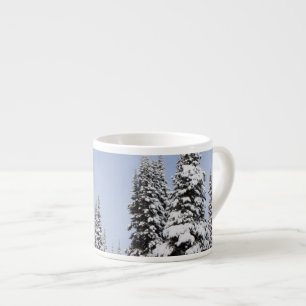 United States, Washington, snow covered trees Espresso Cup