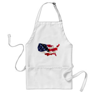 United States wave flag Standard Apron