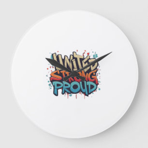 United strong proud large clock