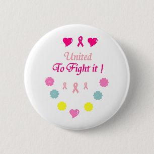 United to Fight Breast Cancer 6 Cm Round Badge