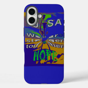 United USA Hope Stronger Together iPhone 16 Plus Case