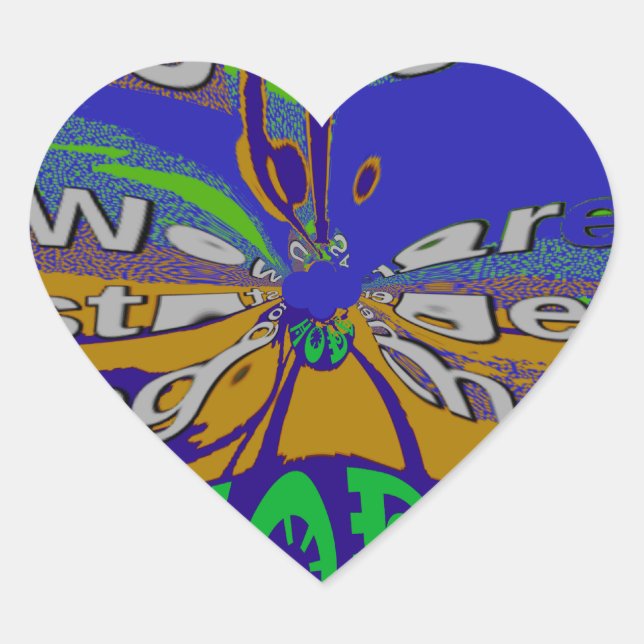 United USA Hope Stronger Together Heart Sticker (Front)