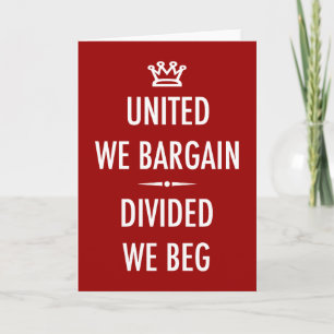 United We Bargain Card
