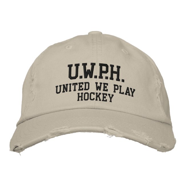 UNITED WE PLAY™ HOCKEY EMBROIDERED HAT (Front)