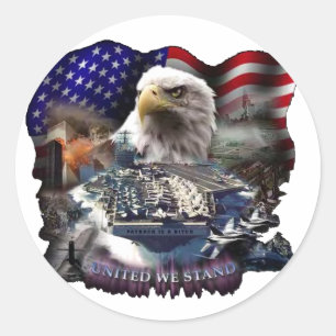 United We Stand 2 Classic Round Sticker