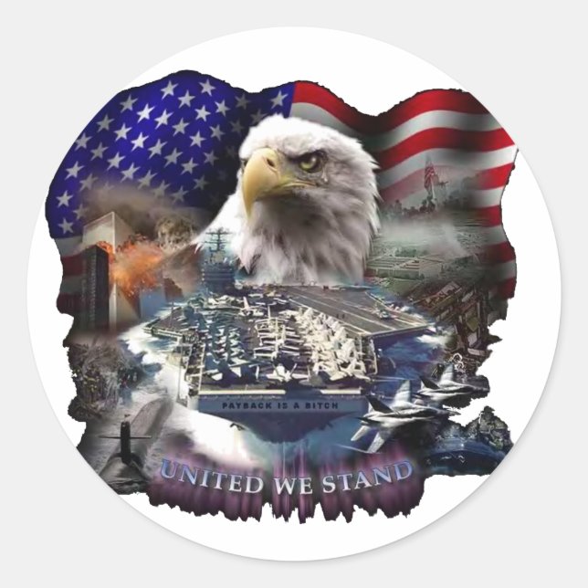 United We Stand 2 Classic Round Sticker (Front)