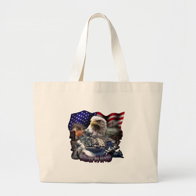 United We Stand 2 Large Tote Bag (Front)