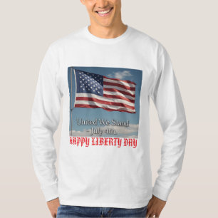 United We Stand: American Flag Custom T-Shirt