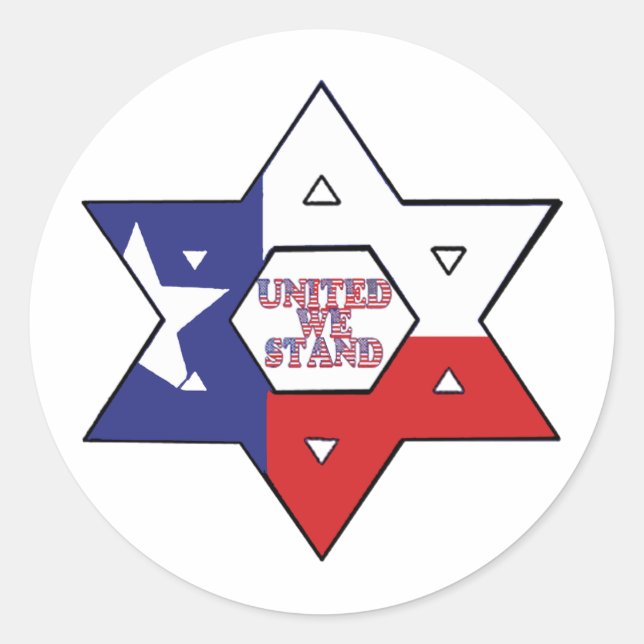 United We Stand Classic Round Sticker (Front)