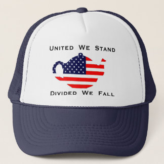 United We Stand Divided We Fall  Patriotic Hat