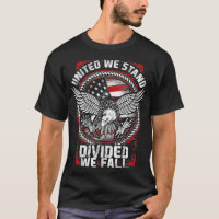 United We Stand Divided We Fall Patriotic Veteran