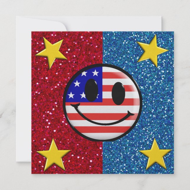 United We Stand - Patriotic Invitation - SRF (Front)