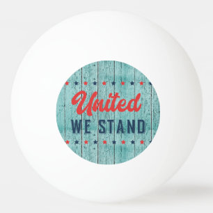 United We Stand Patriotic Ping Pong Ball
