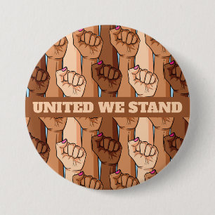 United We Stand Peaceful Protest Button