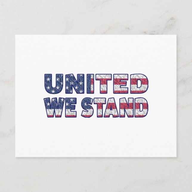 United we stand  postcard (Front)