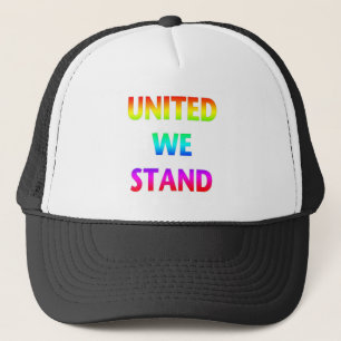 United We Stand Rainbow Trucker Hat