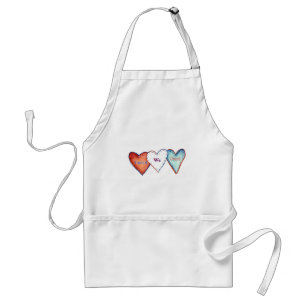 United We Stand USA Pride Hearts Apron