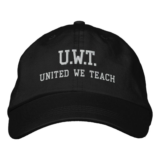 UNITED WE TEACH™ Embroidered Hat (Front)