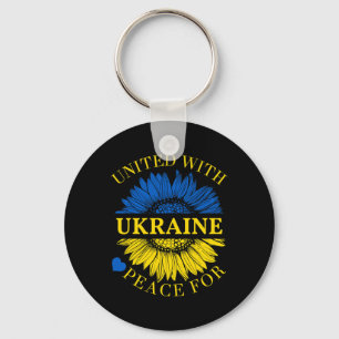 United With Ukraine Shirt Key Ring