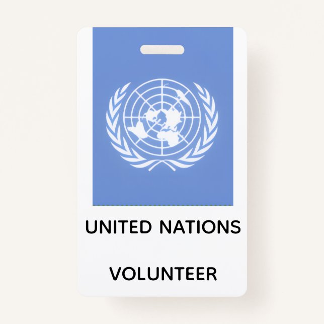#UNITEDNATIONS ID BADGE (Front)