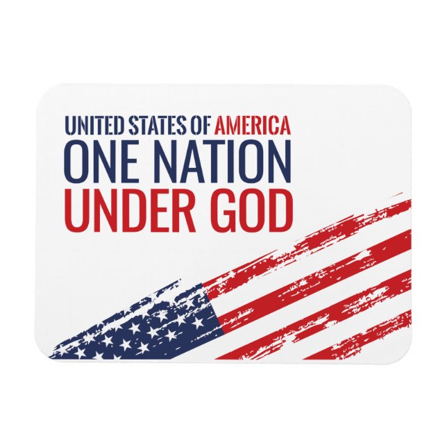 Unites States One Nation Under God Sign Magnet (Horizontal)