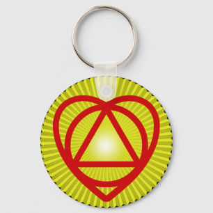 unitheist logo sunburst key ring