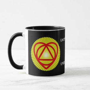 unitheist logo sunburst mug