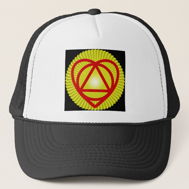 unitheist logo sunburst trucker hat (Front)