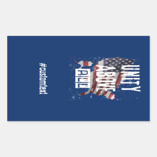 Unity Above All 2024 Election Political Campaign  Rectangular Sticker