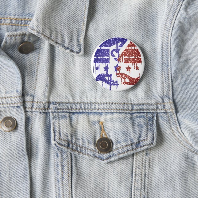 Unity Amidst Differences 6 Cm Round Badge (In Situ)