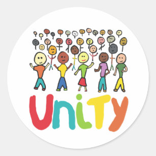 Unity Classic Round Sticker