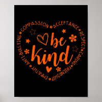 Unity Day Be Kind Kindness Orange Anti Bullying Te