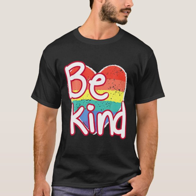 Unity Day Be Kind Orange Tee Heart Anti Bullying (Front)