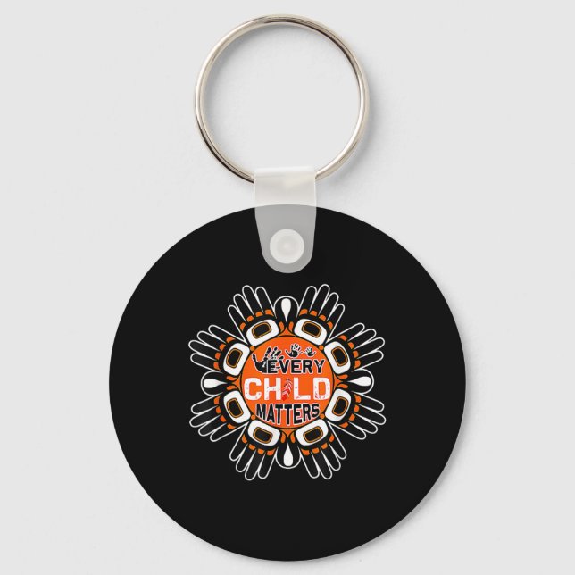 Unity Day Daisy We Wear Orange For Unity Day  Key Ring (Front)