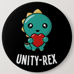 Unity Day Kind Dinosaur TRex UnityRex Anti Bullyin 6 Cm Round Badge