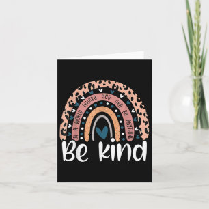 Unity Day Orange Anti Bullying Leopard Women Kids Card
