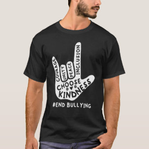 Unity Day Orange   Anti Bullying Love Sign Languag T-Shirt