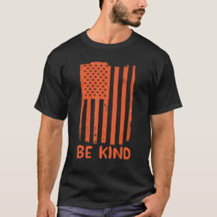 Unity Day Orange Anti Bullying Teacher Be Kind USA T-Shirt