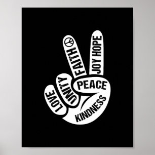 Unity Day Orange Be Kind Anti Bullying Kindness Poster