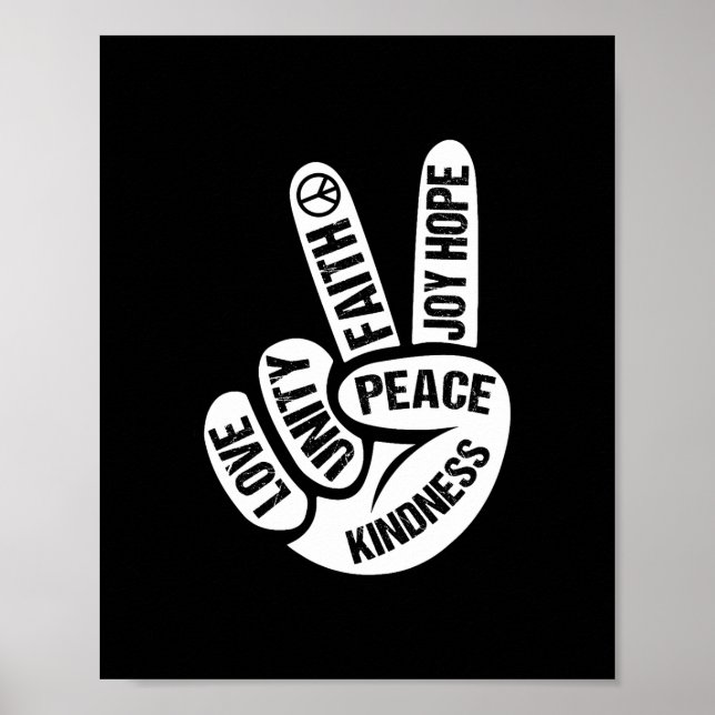 Unity Day Orange Be Kind Anti Bullying Kindness Poster (Front)