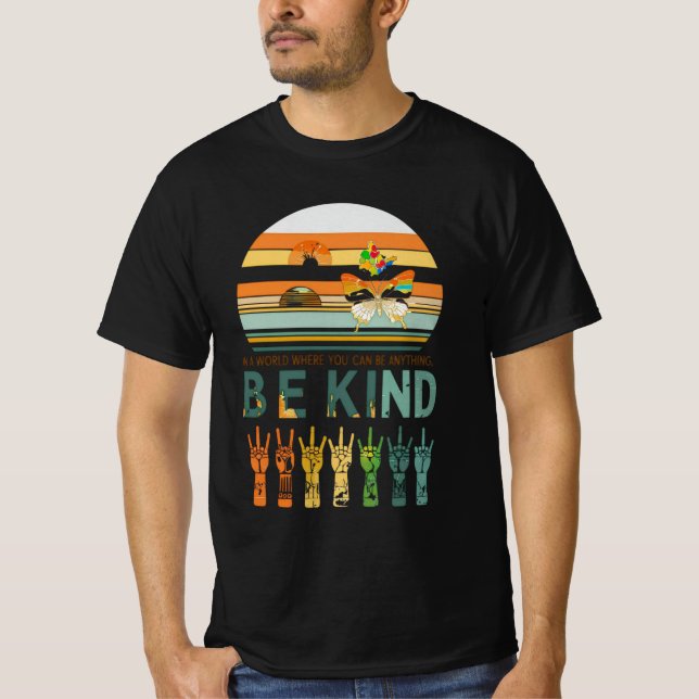 Unity Day Orange Be Kind Leopard Heart Anti Bullyi T-Shirt (Front)