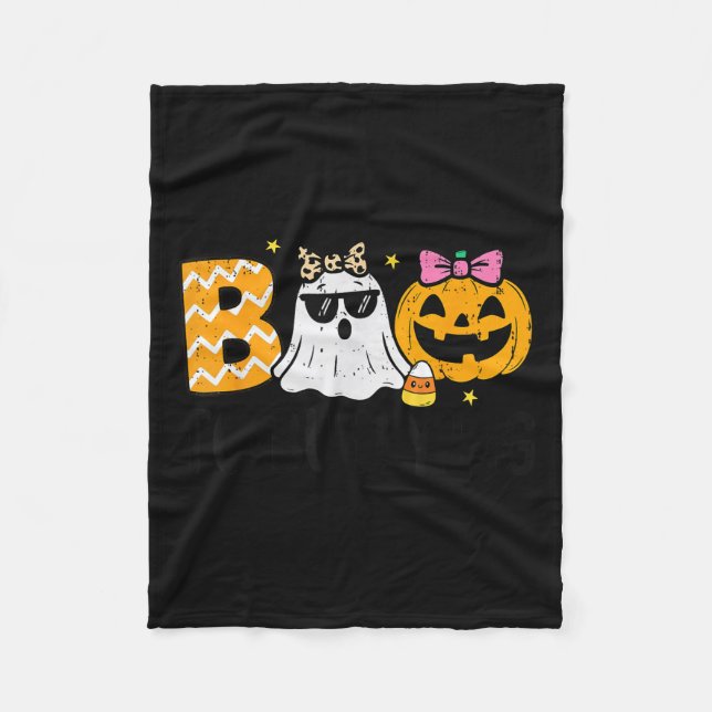Unity Day Orange Ghost Boo Anti Bullying Halloween Fleece Blanket (Front)