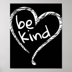 Unity Day Orange Heart Be Kind Anti Bullying Boys Poster